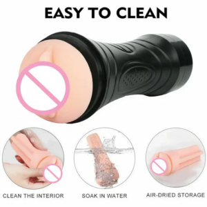 Double Headed Aircraft Cup Sex Toys Male Masturbator Cup Deep Throat Masturbator Toys For Man