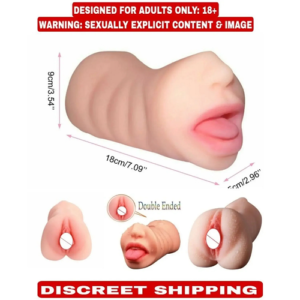 2 In 1 Mouth Vagina 3 D Pocketpussy Blowjob Indian Dark Male Masturbator Sex Toy For Men