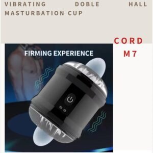 VIBRATING DOBLE HALL MASTURBATION CUP