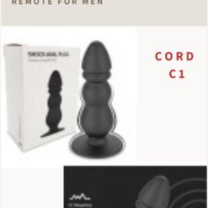10 SPEED SHOCK ANAL PLUG WITH REMOTE FOR MEN