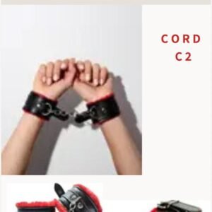ADJUSTABLE HAND CUFFS , RED & BLACK COLOR , ADULT SIZE